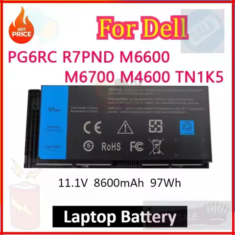 FV993 Laptop Battery For DELL Precision M6600 M6700 M6800 M4800 M4600 M4700 Series FJJ4W T3NT1 N71FM