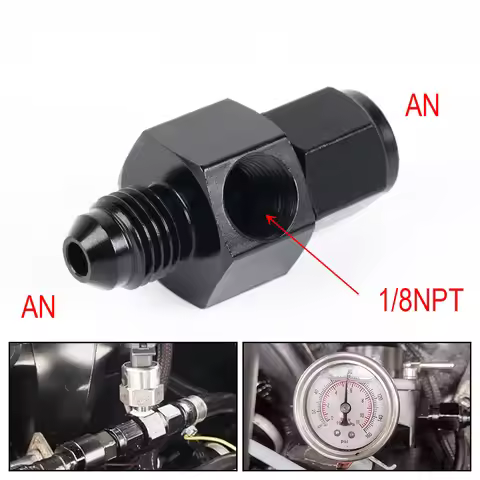 AN4 AN6 AN8 AN10 AN12 AN16 1/8" NPT Fuel Oil Pressure Gauge Sensor Adapter Swivel Fitting Connection