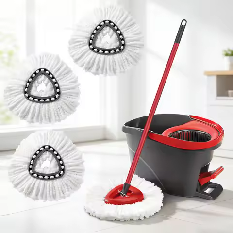 Washable Absorbent Microfiber Mop Refills Replacement Heads Spin Mop Cloth Wet Dry Cleaning For Vile