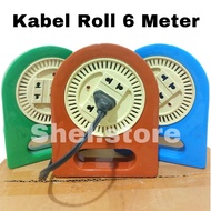 6 Meter Cable Roll with Indicator Light | 6 Meter Rollan Cable | 6 Meter Cable Box