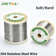 1Roll/Lot 304 Stainless Steel Soft And Hard Wire Single Strand Diameter 0.05-3mm Corrosion Resistanc