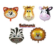 Large animal head foil balloon animal head character balloon