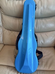  (95% New) Silver Blue Violin Case 藍色 防水 小提琴盒 1/8或1/4合用 雨季來臨，做好準備 *另送二手 弦線  (4線full set for 1/4 viol