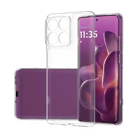 Simple Slim Soft TPU Clear Transparent Phone Cases On For Motorola Edge 60 Pro Case For Moto Mote Ed