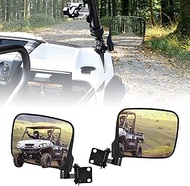 Adjustable Side Mirrors Compatible with Kawasaki Mule Pro FXT DXT DX FX 2015-2025 Accessories, 2PCS