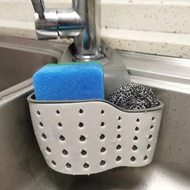 Kitchen Sink Caddy Sponge Holder Silicone Plastic Soap Holder Hanging Ajustable Strap Faucet Caddy w