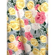 Italian Silk Wide Front 60 Inches With A Million Rose Pattern The Cutting Unit Is Per Yard (1 = 90 C