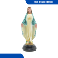 PATUNG BUNDA MARIA 15 CM (WARNA) / PATUNG MARIA TANGAN TERBUKA / PATUNG BUNDA MARIA KATOLIK MURAH /
