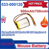 New 533-000120 Battery 600mAh/700mAh for Logitech MX Master 2S / Anywhere 2 for Logitech Anywhere 2S