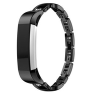 全城熱賣 - 適用於Fitbit Alta智能手錶X字金屬錶帶（黑色）