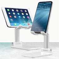 พับเก็บได้ คล่องตัว ปรับได้ ติดโทรศัพท์ ที่วางโทรศัพท์ โทรศัพท์ติด เมาท์สมาร์ทโฟน ขาตั้งไอแพด แท๊บเล็ต รุ่น Foldable Flexible Metal Mobile Phone Tablet Holder Cellphone Stand Adjustable Desk Smartphone Mount for iPad iOS / Android Phone