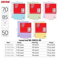 Color Loose leaf B5 / Striped Color Binder File Paper size. B5 50 sheets B5-102Co Color Joyko