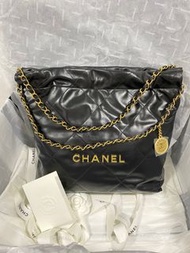 Chanel 22bag黑金小號