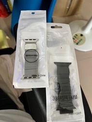 Taobao 牌金屬錶帶 黑/銀 for Apple Watch