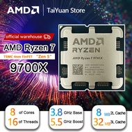Ryzen 7 9700x Cpu R7 9700x Processor 5.5ghz 8-core 16-thread 40mb Game Cache 4nm Tdp 65w Socket Am5 