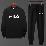 *Product*BK186-O+AA292 Winter Set Long-Sleeved Round Neck Shirt + Long Pants Comfortable Cotton Fabr