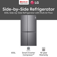 LG 655L Inverter Side-by-Side Refrigerator GC-B257JQYL | Dark Graphite Finish Peti Sejuk Sabah 冰箱
