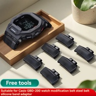 GBD-200 series Modified Strap Adapter For Casio g-shock GBD-200 Connector Rubber Strap Stainless Ste