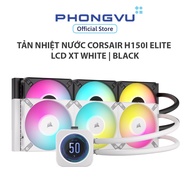 Corsair H150i ELITE LCD XT WHITE water cooler | BLACK -