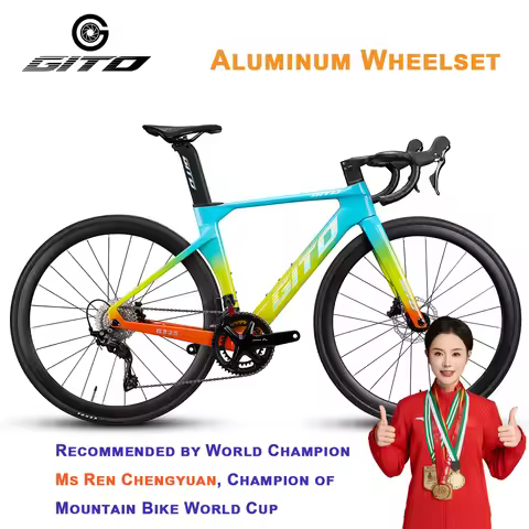 GITO G325 Road Bike | Carbon Bike | Aluminum Wheelset | LTWOO Blueprint R9 Kit or Shimano 105 Small