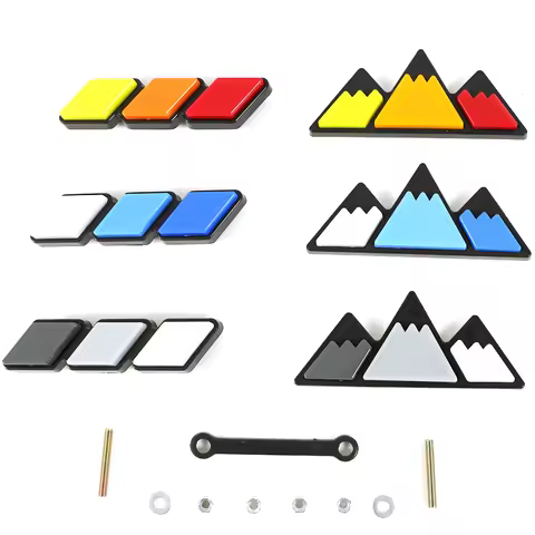 For Toyota Tundra 4Runner Tacoma TRD Pro Front Grille 3-Color Emblem Badge Decor