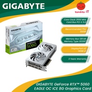GIGABYTE GeForce RTX 5060 EAGLE OC ICE 8G Graphics Card - GV-N5060EAGLEOC ICE-8GD