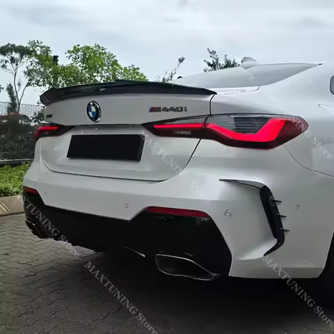 For BMW 4 Series G22 G82 420d 420i 430i 430d M440i M440d M4 2021-2024 PSM Style Rear Trunk Lid Spoil