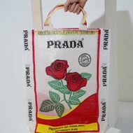 Rose Upcycled PRADA Rice Sack Bag (Opaque White)