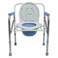 Haเก้าอี้นั่งถ่าย แสตนเลส สุขภัณฑ์เคลื่อนที่ สุขาคนป่วย ส้วมผู้ป่วย ส้วมคนแก่ ส้วมเคลือนที่ รุ่น EWAA214 เก้าอี้ห้องน้ำ Chair รับน้ำหนั หญิงตั้งครรภ์ เก้าอี้ขับถ่าย แบบพับได้ เก้าอี้นั่งถ่าย ผู้สูงอายุ พับได้ แสตนเลสปรับความสูงได้ เก้าอี้ส้วม