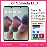 For motorola G55 / G56 / G75 LCD Display Touch Screen With Frame Replacement