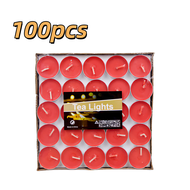 2 Hours / 4 Hours Tealight Candle Lilin 100PCS Works / Tea Light Candle Unscented Candle