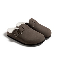 PUXI | รองเท้าแตะสวมใส่แบบมีขนสัตว์ด้านใน วอร์ม