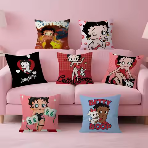 Popular Pretty Cartoon B-Betty B-boop Cushion Cover Decorative Pillow Sofa Home Decor case pillow ca
