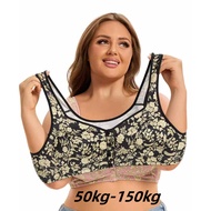 Plus Size Bra Big Size 40-52 Cup C D E Full Cotton Bra Push Up Wireless Seamless Bra Woman Sport Bra