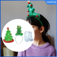 [RazecaMY] 3Pcs Christmas Costume Accessories Funky Christmas Tree Hat for Family Gathering