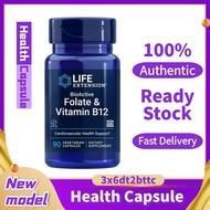 BioActive Folate & Vitamin B12, 90 vegetarian capsules [Life Extension-TTC