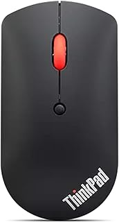 Lenovo ThinkPad 4Y50X88822 Bluetooth Silent Mouse, Wireless Connection, Quiet Design, 3 Buttons, Blu
