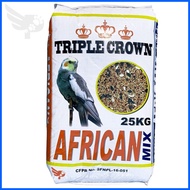 ◄ ♝ ◆ Triple Crown African Mix 25kg - Bird Feed - petpoultryph