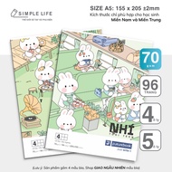 [Lot 3Q] Student Notebook A5 Size (205x155mm) 96 pages 70gsm Futurebook