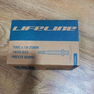 LifeLine Road Inner Tube 700c X 18-25mm 80mm valve