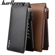 Baellerry New Men Double Zipper Wallets Long 16 Card Holders Male Purse High Quality Zipper PU Leather Wallet For Men