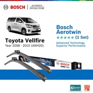 Bosch Aerotwin Plus Wiper Denso Top Lock/U Hook Set for Toyota Vellfire ANH30
