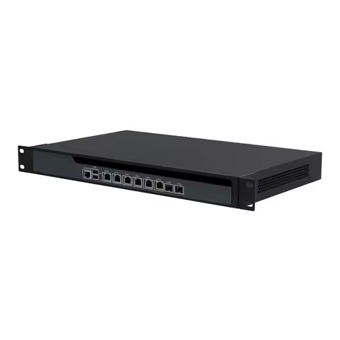 1U Firewall Appliance Intel Celeron J6412 8GB RAM 128GB SSD 6x Gigabit Ethernet 2x SFP Support Windo