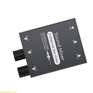 Best Portable 2 Channel Mini Stereo Sound Mixer 2 In 1 Out Stereo Sound Mixer Device