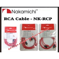 NAKAMICHI RCA CABLE 2-CHANNEL - NK-RCP1 (1 METER) / NK-RCP2 (2 METER) / NK-RCP5 (5 METER)