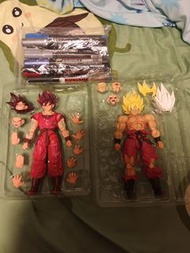 shf Bandai 龍珠 悟空  超西爆肌悟空 界王拳悟空 菲利篇公仔 figure