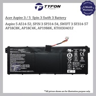 Acer (Aspire 3/5)/Spin 3/Swift 3/(TravelMate P214/P215) Compatible Laptop Battery AP18C8K AP19B8K