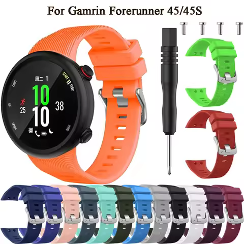 Silicone Strap For Garmin Swim 2 Smartwatch band Sport Wristband for Garmin Forerunner 45 45s Fashio
