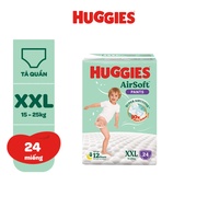 Huggies Airsoft diaper pants size M46/L36/XL30/XXL24 pieces DRY 12 HOURS