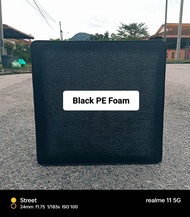 ARCHERY ALL BLACK PE FOAM TARGET BUTT DIMENSION 60CM X 60CM X 10CM + FREE POLYESTER (WATERPROFF) TAR